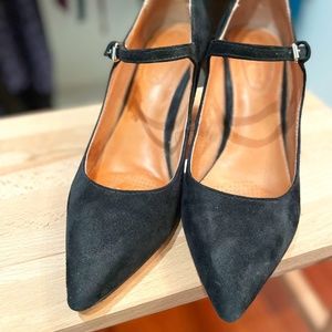 Corso Como Coy Black Suede Mary Jane Heels Size 8